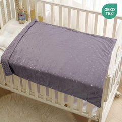 Donsonny double-layer dotted backing blanket adds gentle texture and warmth