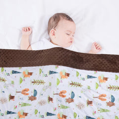 Donsonny minky fabric close-up highlights plush, soothing texture.