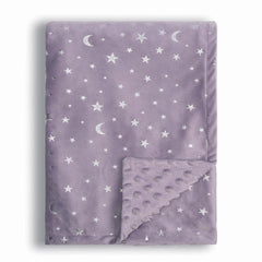 Donsonny star-moon-design baby blanket delivers soft comfort for night sleep