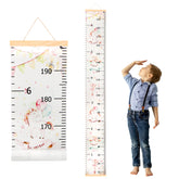 DOOLMIN baby growth chart unicorn hanging shows durable canvas and easy wall mounting.