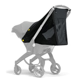 DOONA 360 Protection sunshade on a car seat shields from sun and glare