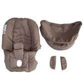 Doona Changing Washing Kit beige packaged for easy storage and quick setup.