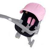 Doona changing washing kit seat cushion pink, soft fabric for quick refresh and comfy ride.