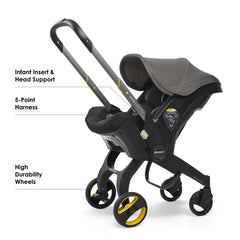 DOONA infant insert provides ergonomic support for newborns.