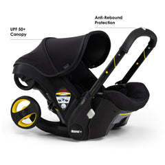 DOONA Midnight Edition stroller-fold captures quick transition from car seat to stroller
