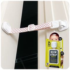 Door Buddy baby-proof door lock installed on interior door for child safety, no bulky gate.