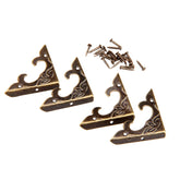 Dophee antique brass corner protector closeup shows durable iron protection