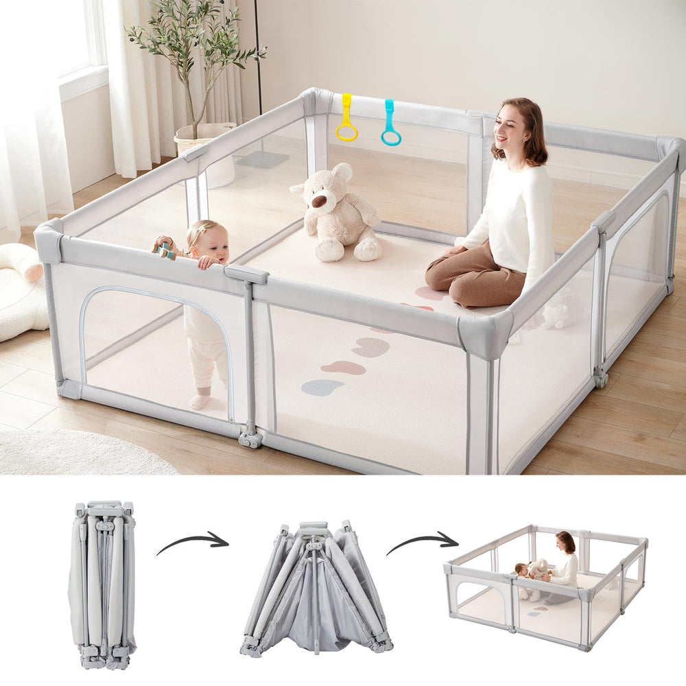 Dora dotey baby playpen unfolded for quick setup and safe playtime.