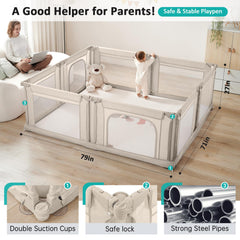 Dora dotey Doradotey playpen adjustable shape size fits any living area