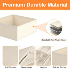 Dorisun drawer organizer sock compartments illustrating easy access and organization.