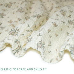 Dormlony crib sheet with elastic band ensuring secure-fit