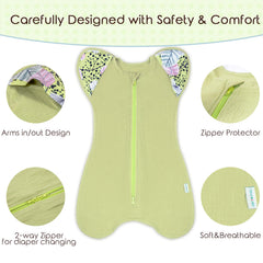 Dormlony two-pack vitality style highlights soft muslin cotton for newborn sleep.