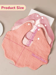 Dosmine ultra-absorbent four-layer bib helps keep outfits clean during drool and teething.