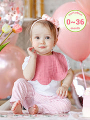 DOSMINE Baby Drool Bibs soft-4-layer worn during meals keeps outfits clean