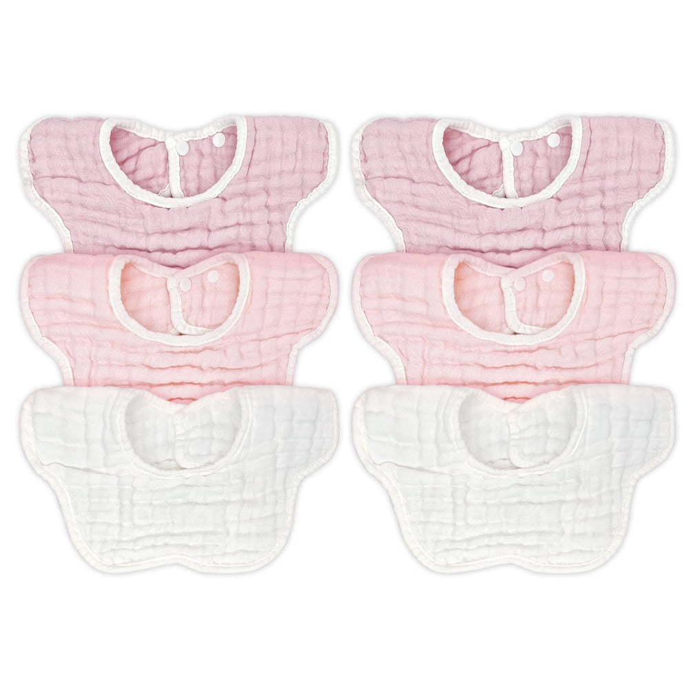 DOSMINE muslin baby bibs – soft-absorbent fabric protects skin from drool