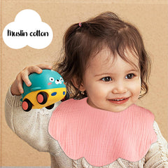 DOSMINE organic cotton bibs four-layer absorbency keeps outfits clean during drool sessions