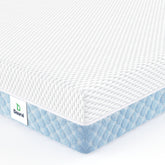 Dourxi Mini Crib Mattress box for easy unboxing and setup.