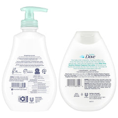 Dove Baby Sensitive Lotion bottle—hypoallergenic fragrance-free moisture for daily comfort.