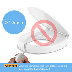 Doytn splash guard for toilet bowl reducing bathroom splashes after use.
