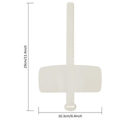 Doytn Toilet Pee Splash Guard side strap demonstrates secure fit to prevent leaks.