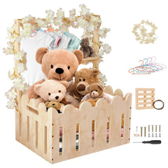 DPDPPL wooden baby shower crate closet with sturdy design for elegant gift display