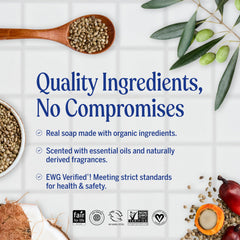 Packaging of Dr. Bronner's Baby Unscented Bar uses recycled paper