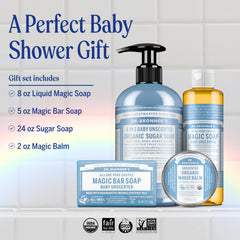 Dr. Bronner's Organic Sugar Soap 24 oz bottle for gentle cleansing.