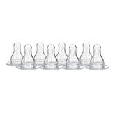 Dr. Brown's 8-pack natural flow level-3 nipple; quick replacements for consistent feeding.