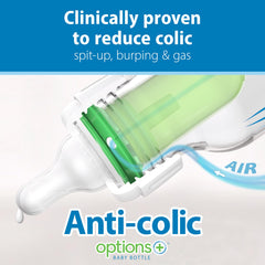 Dr. Brown's 8oz bottle shows ergonomic design for comfortable feeding.