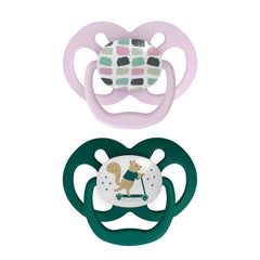 Dr Brown's Advantage pacifier with reversible design for easy placement.