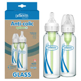 Dr. Brown's Anti-Colic Options+ Narrow Glass Bottle vent close-up for reduced burping