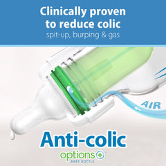 Dr. Brown's anti-colic vent close-up showing reduced air intake feature.