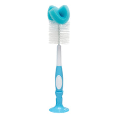 Dr. Brown's bottle brush blue head closeup for thorough bottle cleaning