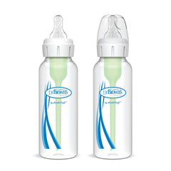 Dr. Brown's bottle brush cleans from nipple to base for thorough bottle care.