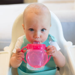Dr. Brown's Milestones sippy cup pink rainbow design for rainbow-pattern visuals