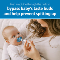 Pacidose bulb attaches to a standard syringe to bypass taste and ease administration.