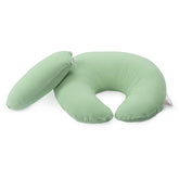 Dr. Mama's Organics nursing pillow lumbar-support closeup shows back-friendly design.