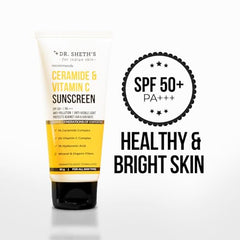 Dr. Sheth's sunscreen texture swirl on hand showing deep moisturization