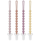 Draklary pacifier clip round design 4-pack keeps pacifiers secure and stylish for newborns