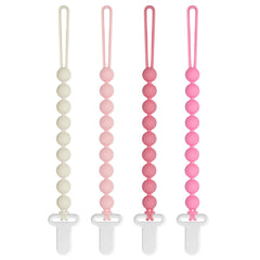 Draklary pacifier clips with silicone beads keep pacifiers within reach and clean.