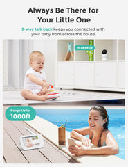 Dr.Care NovaView temperature-alert visual highlights room climate supervision for baby comfort.
