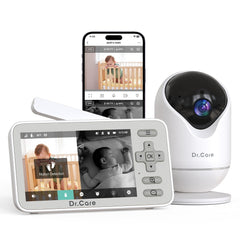 Dr.Care VistaView Lite monitor unit front view showing simple setup and secure pairing