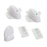 Dreambaby Adhesive Mag Locks inside cabinet showing hidden safety for kids.