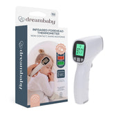 Dreambaby infrared no-contact forehead thermometer display for quick temperature checks