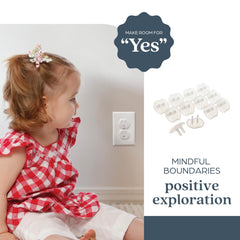 Dreambaby outlet plug covers standard outlet demonstrate universal fit for most homes.