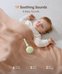 Dreamegg Sleep Lite 1 provides 19 soothing sounds for baby calm.