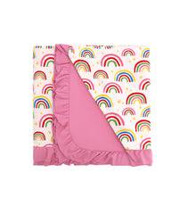 DREAMHALO bamboo blanket close-up shows breathable viscose fabric for cool, cozy naps.