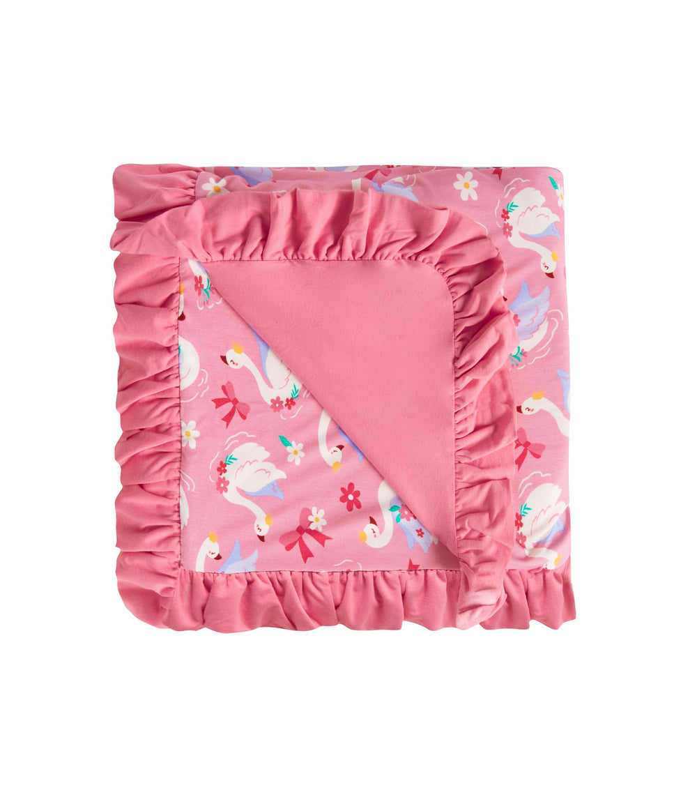 DREAMHALO premium baby blanket closeup shows soft bamboo viscose texture for gentle skin comfort.