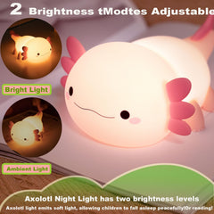 DREAMING MY DREAM axolotl night light rechargeable via USB for cordless use