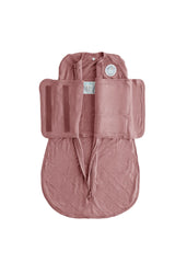 Dreamland Baby bamboo viscose swaddle Rose close-up highlights buttery-soft texture